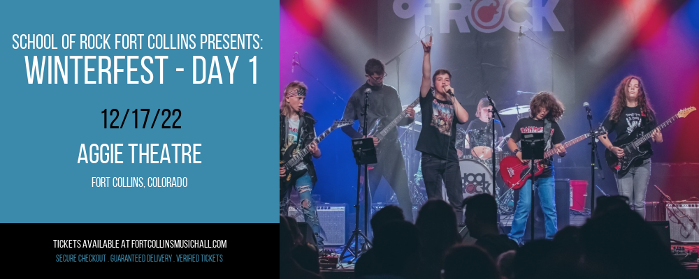 School of Rock Fort Collins Presents: Winterfest - Day 1 at Aggie Theatre