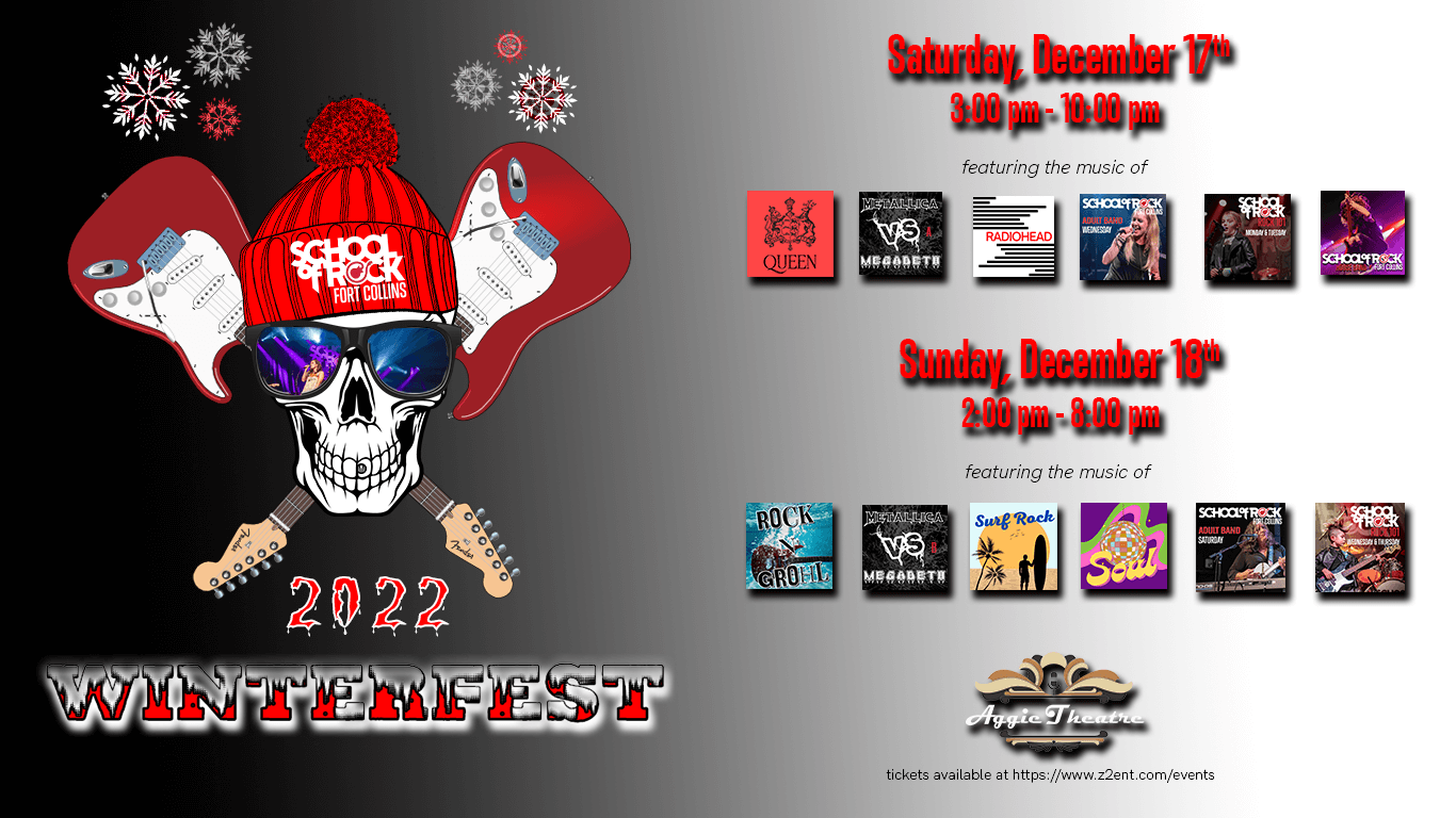 School of Rock Fort Collins Presents: Winterfest - Day 2 at Aggie Theatre