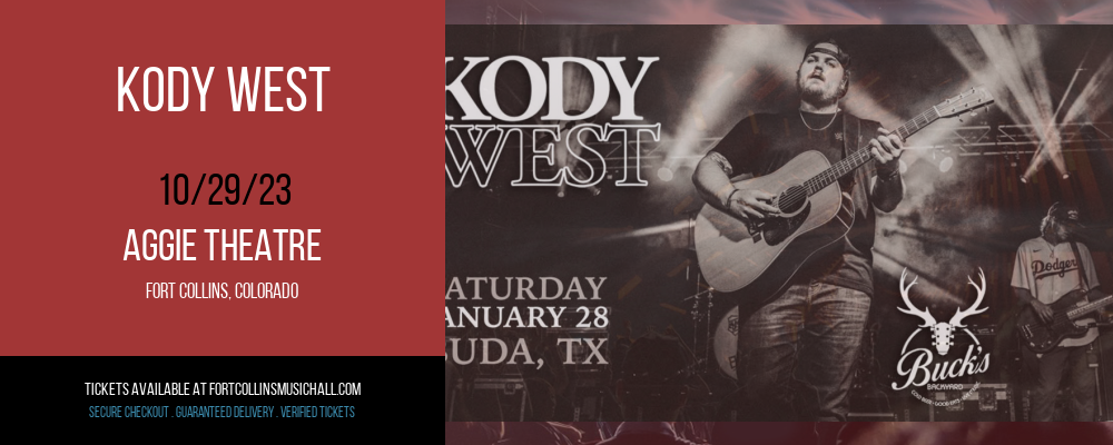 Kody West at Aggie Theatre